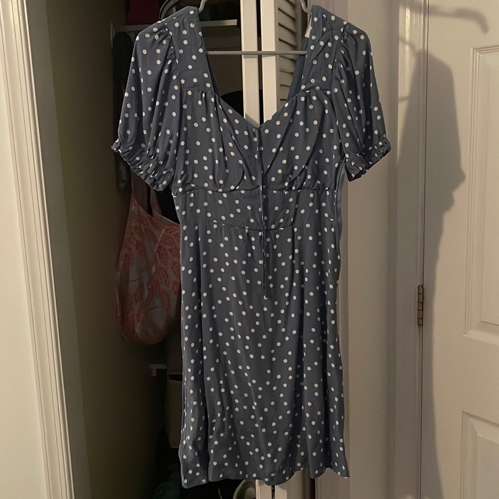Blue Polka Dot Dress